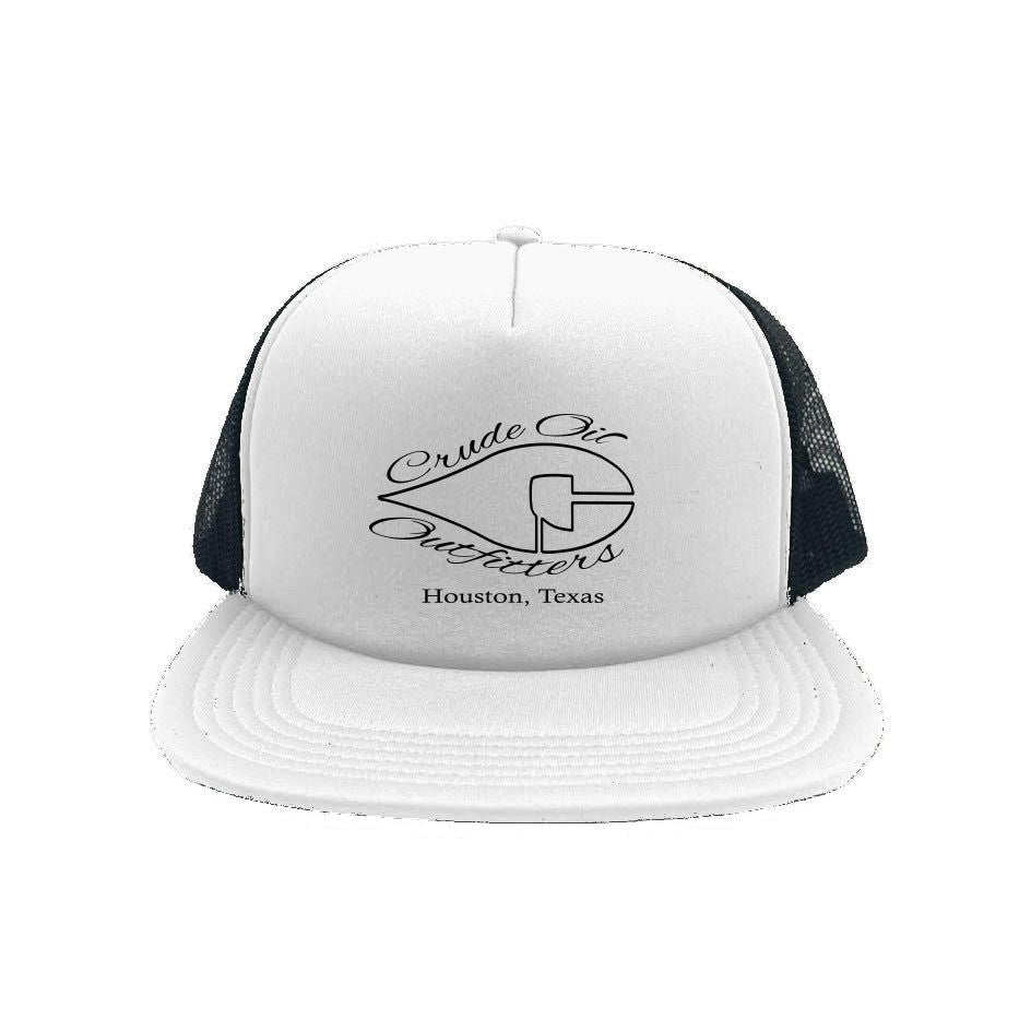 Crude Houston Trucker Hat by Crude Oil Outfitters with foam front panel and mesh back for comfort and durability.