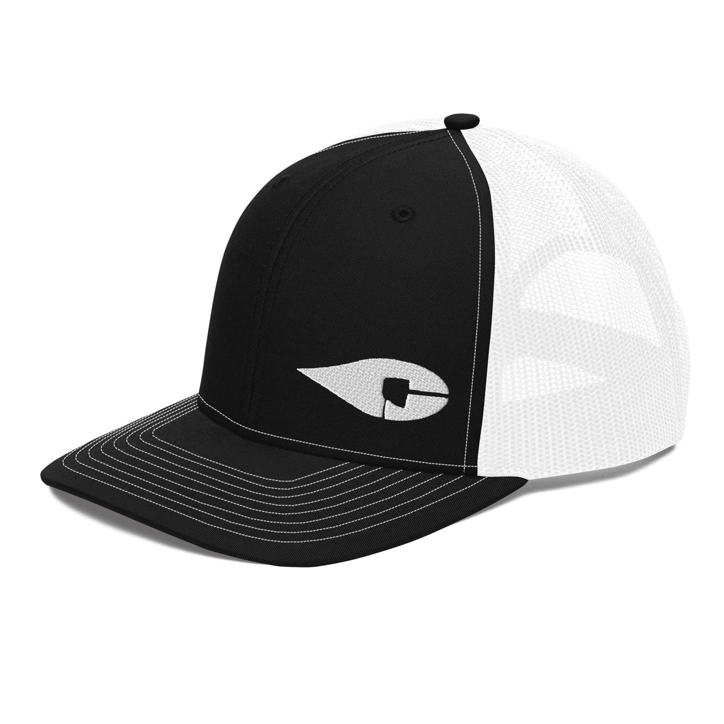 Crude Core Trucker Hat with structured fit and adjustable snapback. Richardson 112