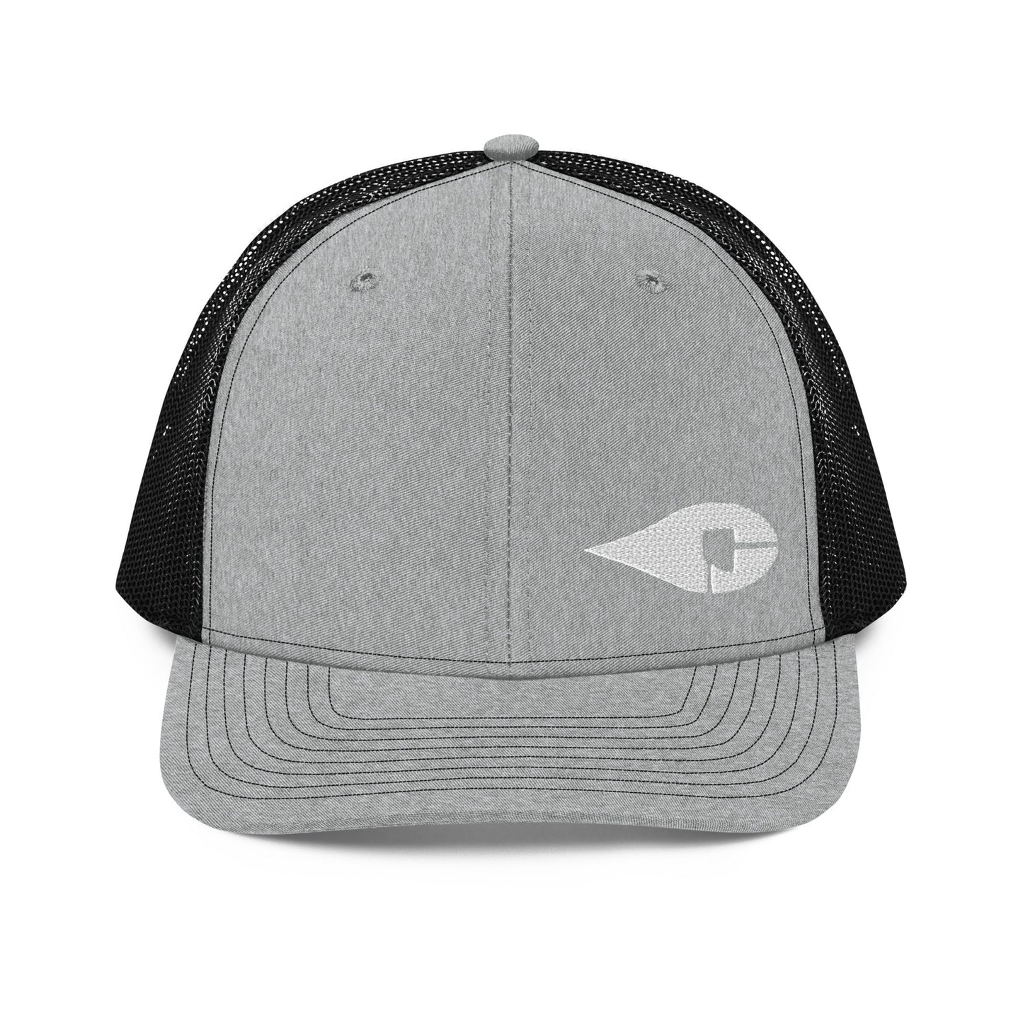 Crude Core Trucker Hat with structured fit and adjustable snapback. Richardson 112