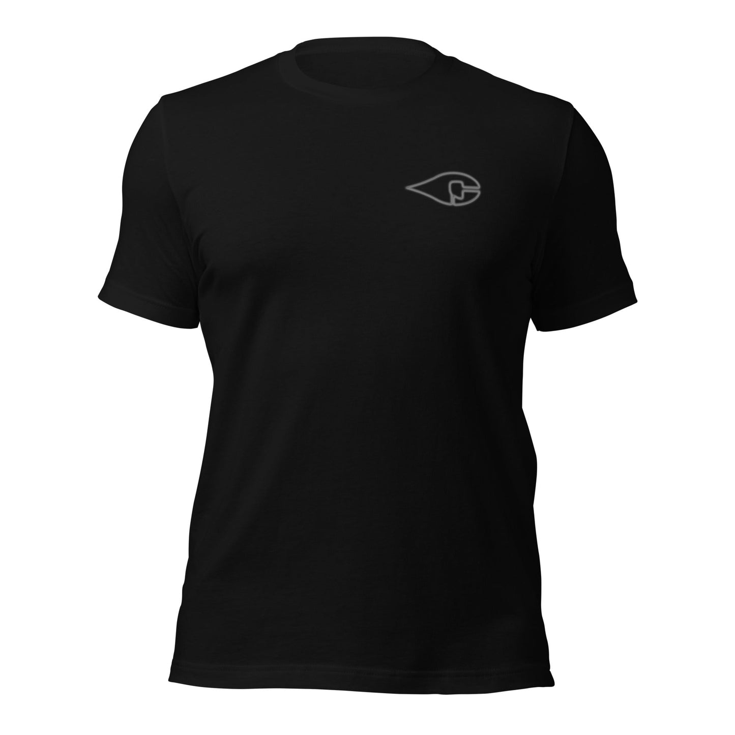Double Crossed T-Shirt in dark color showing Crude Oil Outfitters logo on back.