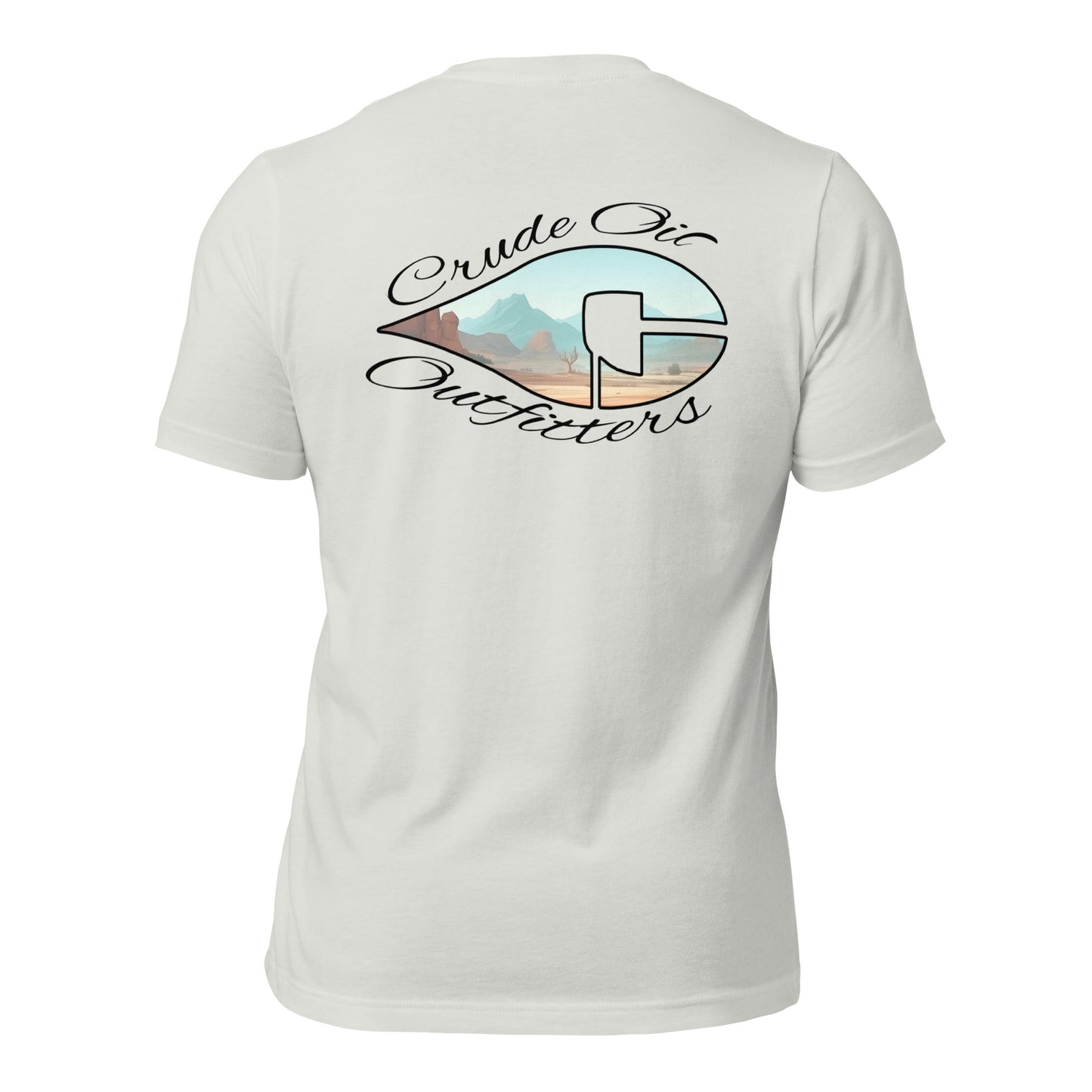 Crude Western Window T-Shirt with unique design and logo on the back.