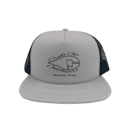 Crude Houston Trucker Hat by Crude Oil Outfitters with foam front panel and mesh back for comfort and durability.